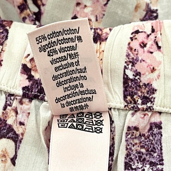 New Victoria's Secret Pajama 2 Pc Short Sleeve Button Top Shorts Small Stripe - Picture 15 of 15